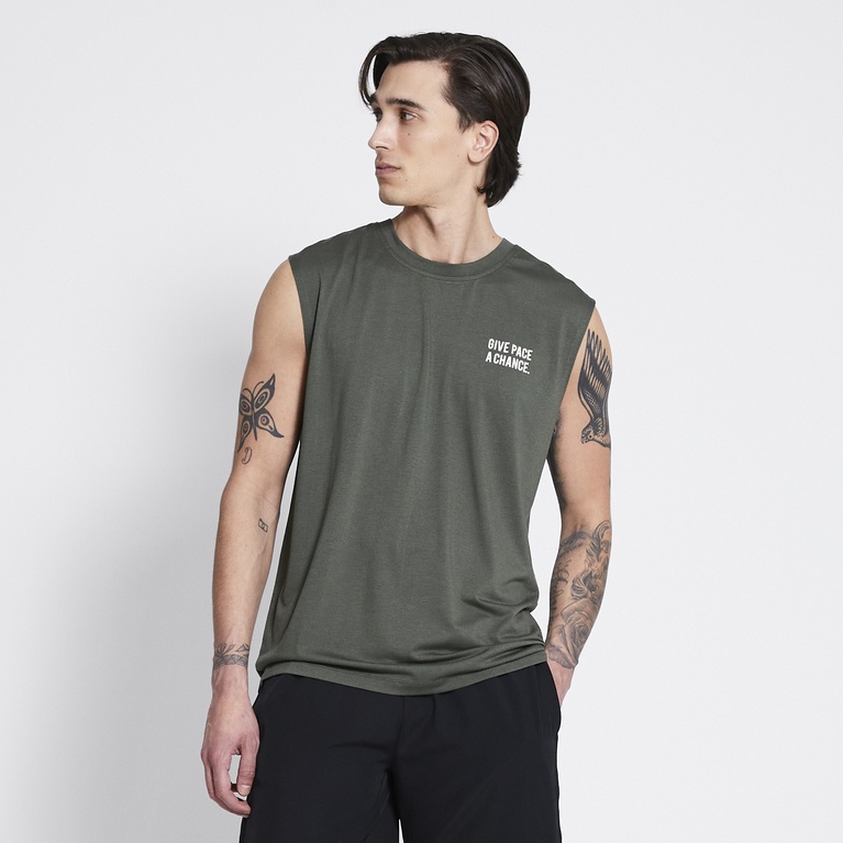 Training tank top "Goal Box" Dark Green